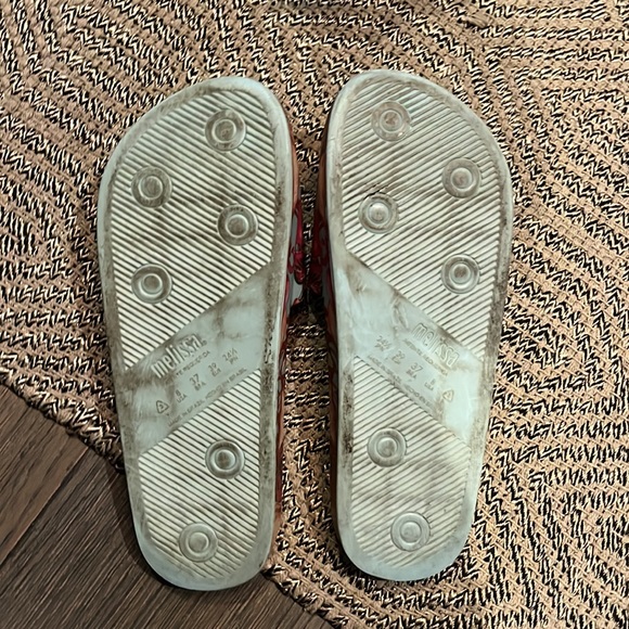 Melissa Flamingo Slide Sandals Beach Tropical. Size 8. - Picture 3 of 5